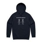 Bro, Have You Been Working Out, Stick Figures - Mens Hoodie Navy Mens Hoodie Fitness Printed In Australia
