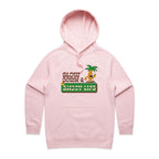 Slow Down And Enjoy Life - Womens Hoodie Pink Womens Hoodie Printed In Australia