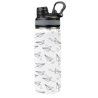 Paper Planes - Insulated Water Bottle with Dual-Use Lid (18oz) One Size Insulated Water Bottle with Dual-Use Lid (18oz) Printed Offshore