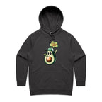 Avocado, I Don't Give A Guac - Womens Hoodie Coal Womens Hoodie Food Printed In Australia