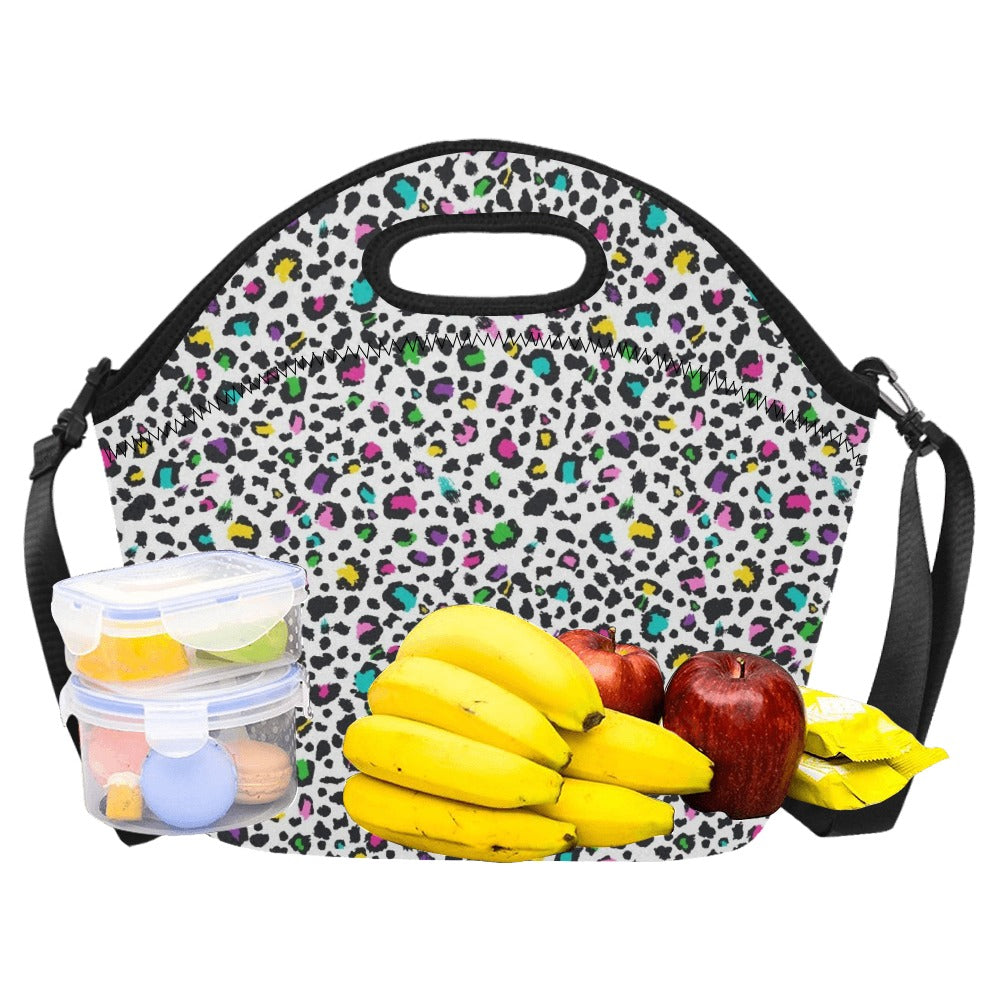 Animal Print In Colour - Neoprene Lunch Bag Neoprene Lunch Bag Printed Offshore
