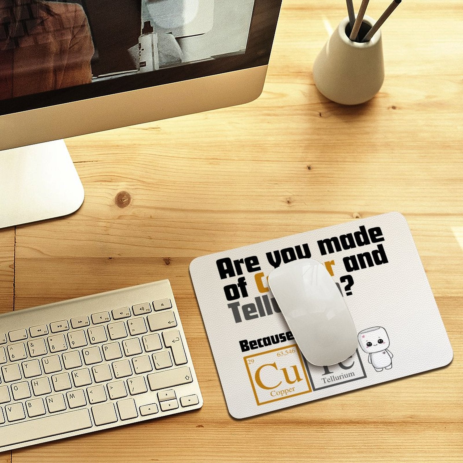 Cute Periodic Table Leather Mouse Pad Leather Mouse Pad Printed Offshore Science