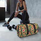 Vintage Hawaiian Floral Duffle Bag Duffle Bag Printed Offshore