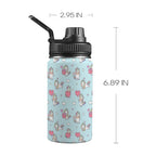 Rainbow Unicorn Kids Water Bottle with Chug Lid (12 oz) One Size Kids Water Bottle with Chug Lid animal Printed Offshore