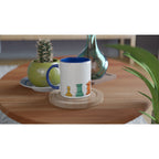 Chess - White 11oz Ceramic Mug with Colour Inside Colour 11oz Mug Games Globally Fulfilled