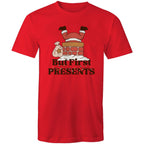 But First Presents, Santa In Chimney - Mens T-Shirt Red