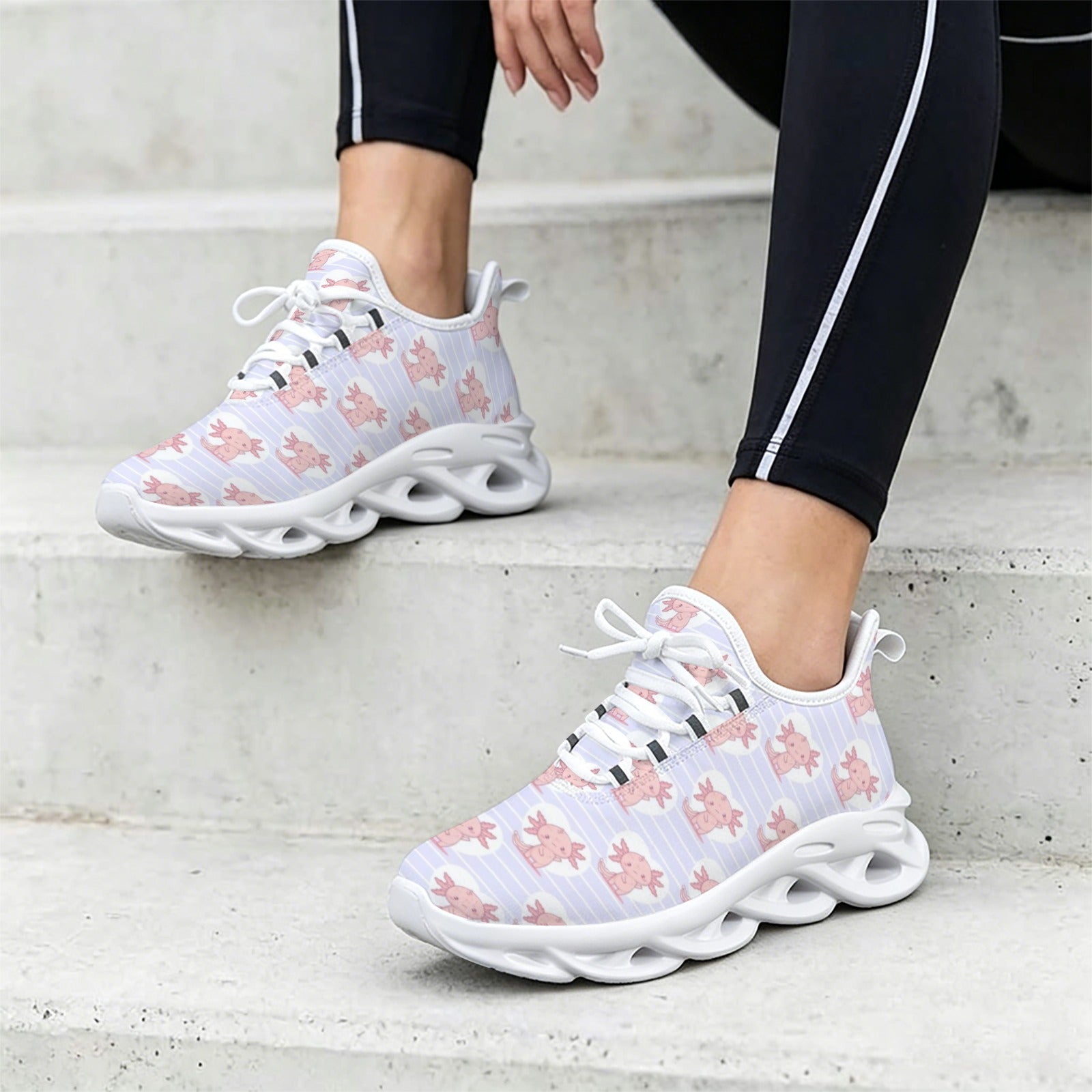 Axolotl Love Women's Twisted Sole Sneakers