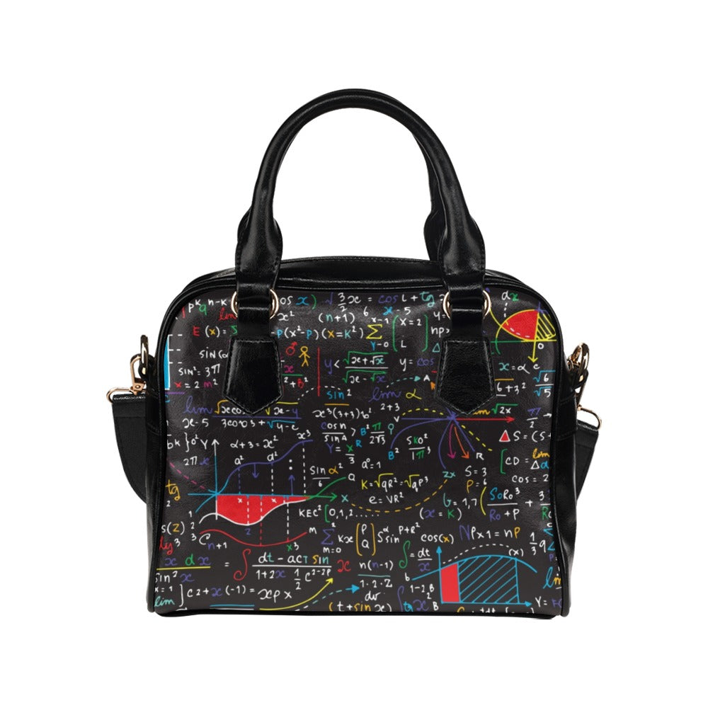 Colourful Maths Formulas - Shoulder Handbag (Model 1634) One size Shoulder Handbags (1634)