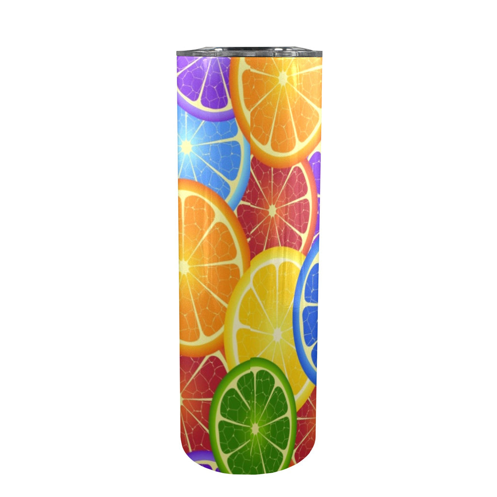 Citrus 20oz Tall Skinny Tumbler with Lid and Straw