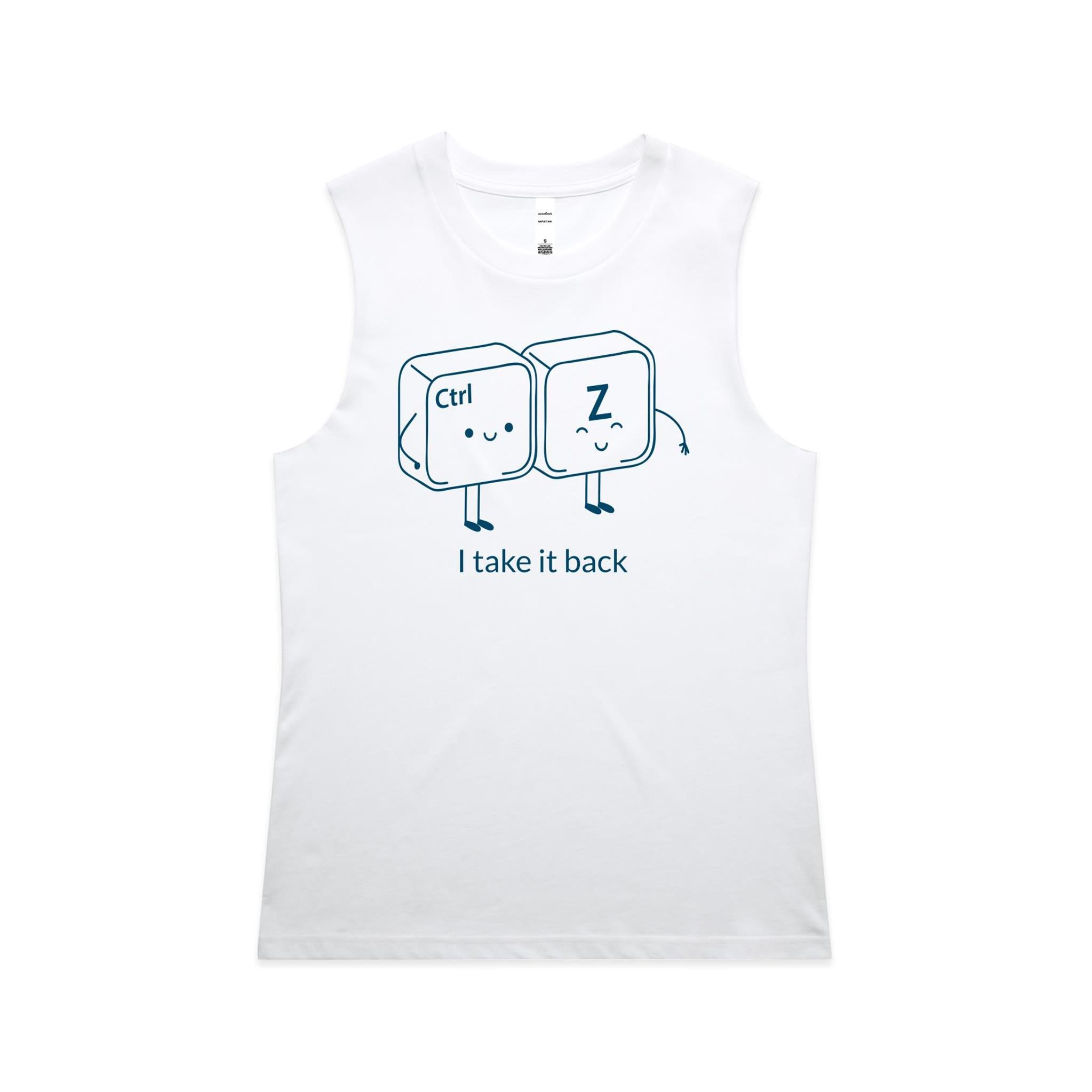 Ctrl Z I Take It Back - AS Colour Women's Maple Tank