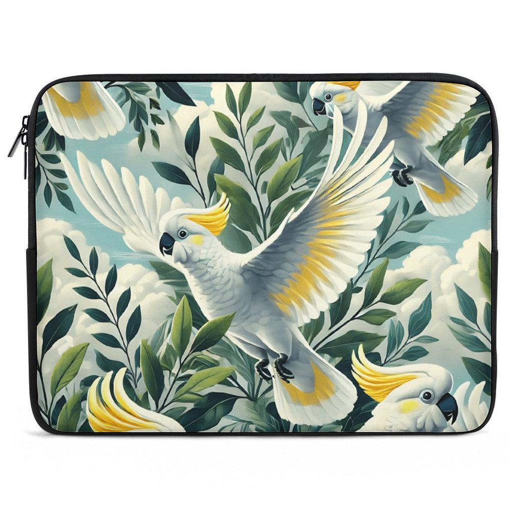 Cockatoo Laptop Sleeve (Multiple Sizes) black Laptop Sleeve animal Printed Offshore