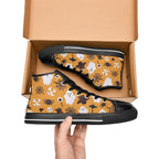 Halloween Ghosts Men's High Top Canvas Shoes Men's Classic High Top Canvas Shoes Halloween Printed Offshore