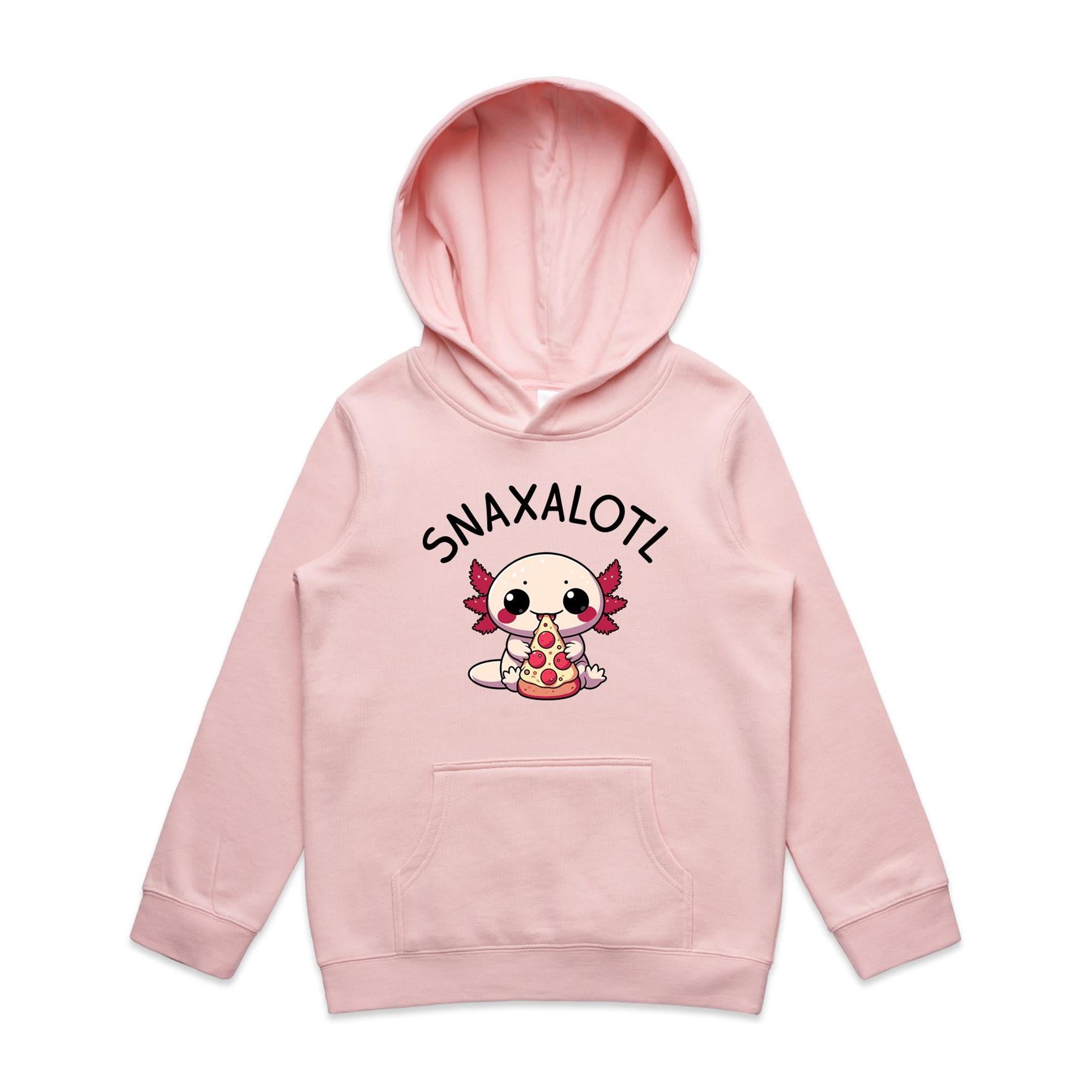 Snaxalotl, Axolotl Pizza - Kids Hoodie