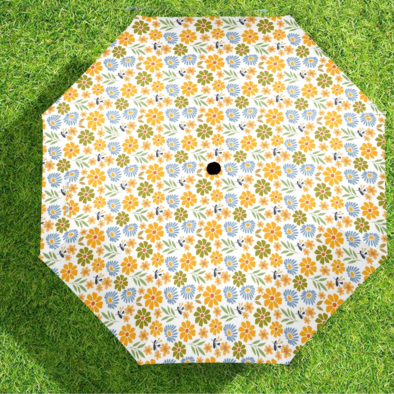 Retro Boho Flower Umbrella Umbrella Plants Printed Offshore