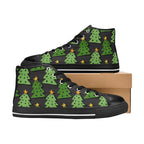Christmas Trees - Men's High Top Canvas Shoes