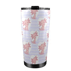 Axolotl Love 20oz Mobile Tumbler with Lid (Black Lock) 20oz Travel Mug animal Printed Offshore