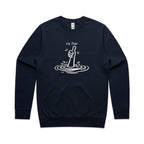I'm Fine Drowning Thumbs Up AS Colour Stencil Crew Sweatshirt