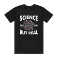 Science, It's Like Magic But Real Men's AS Colour T-shirt Black Mens T-shirt Printed In Australia Science
