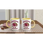 Personalised - Retro TV, Technical Difficulties - White 11oz Ceramic Mug with Colour Inside Personalised 11oz Mug customise Globally Fulfilled personalise Retro Tech