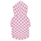Pink Cat Doughnuts Pet Hoodie (Large Size)
