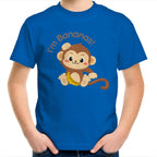 I'm Bananas, Monkey - Kids Youth T-Shirt Bright Royal Kids Youth T-shirt animal Printed In Australia