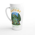 Be One With Nature, Skeleton - White Latte 17oz Ceramic Mug Default Title Latte Mug Environment Globally Fulfilled