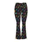 Fun Lightning High Waist Crossover Tummy Control Flare Leggings High Waist Flare Leggings comic Printed Offshore