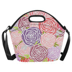 Abstract Roses - Neoprene Lunch Bag Neoprene Lunch Bag Printed Offshore