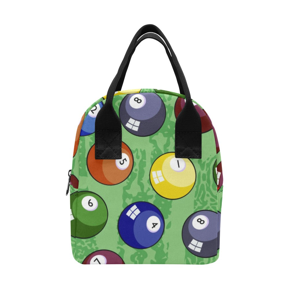 Pool Balls - Zipper Lunch Bag One Size Zipper Lunch Bag Printed Offshore