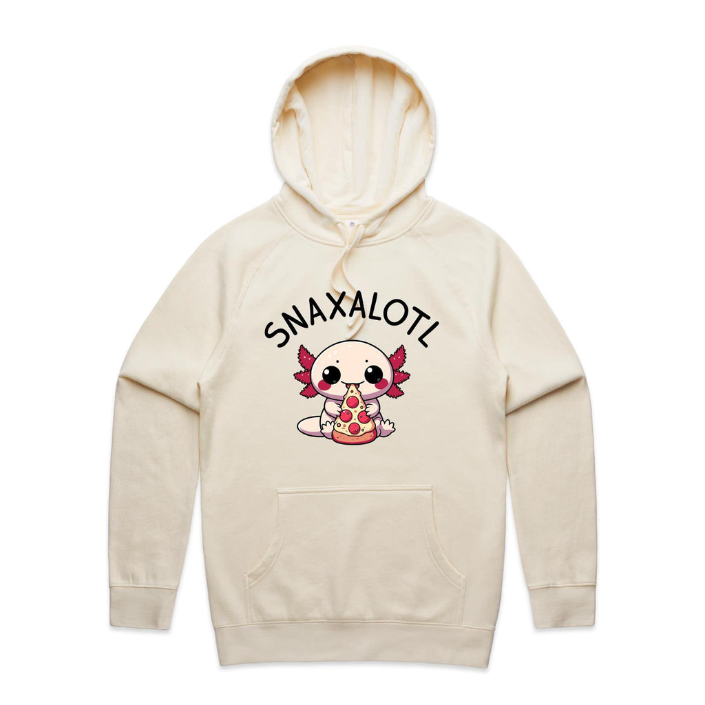 Snaxalotl, Axolotl Pizza - Mens Hoodie
