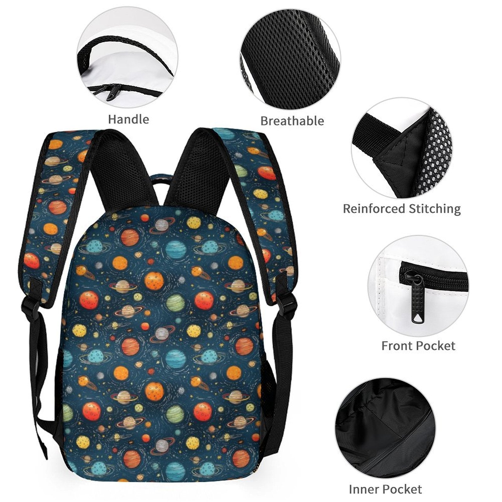 Galaxy Backpack, Lunch Bag & Pencil Case Set