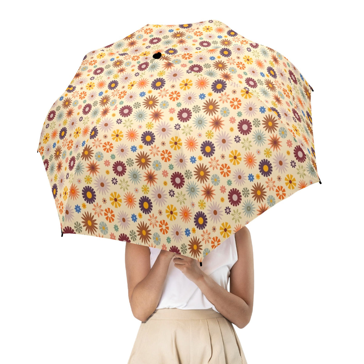 Abstract Floral Umbrella Umbrella Plants Printed Offshore