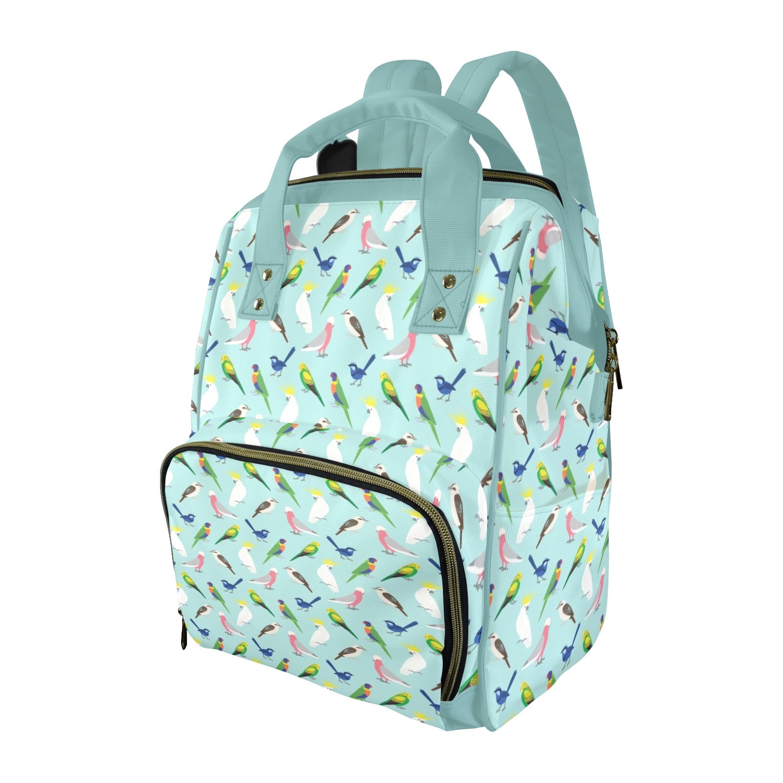 Australian Birds Multi-Function Backpack, Nappy / Diaper Bag One Size Multi-function Backpack, Nappy / Diaper Bag animal Australia Birds Printed Offshore