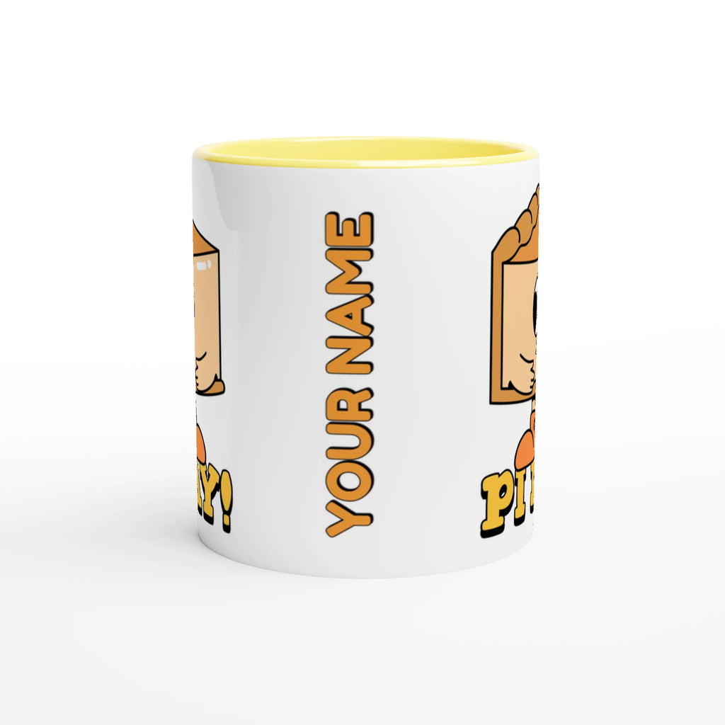 Personalised - Pi Day - White 11oz Ceramic Mug with Colour Inside Personalised 11oz Mug customise Globally Fulfilled Maths personalise Science