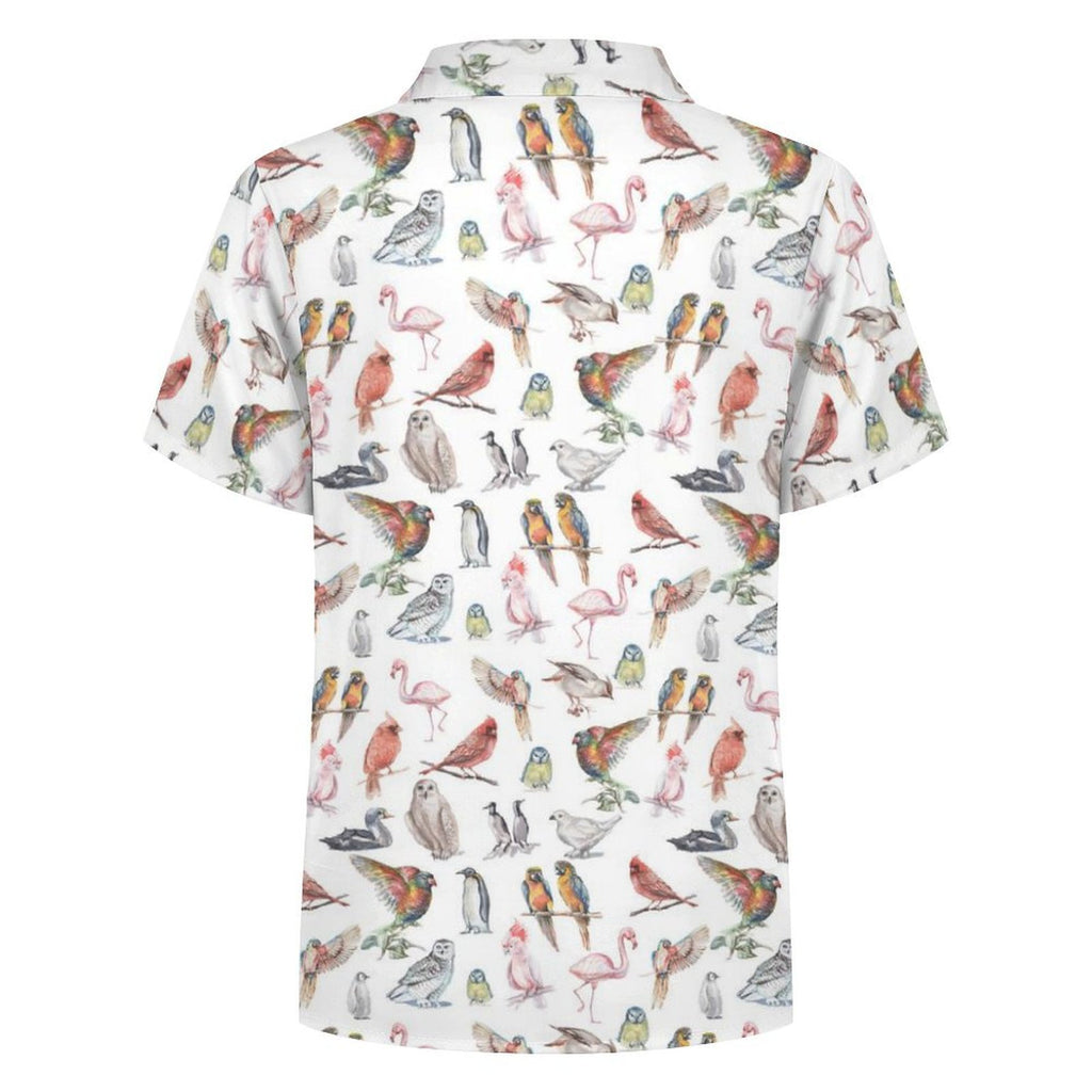 Birds Of A Feather Kids Cotton Short Sleeve Shirt