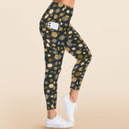 Planets Women's High Waist Pockets Yoga Leggings Women's High Waist Pockets Yoga Leggings Printed Offshore Space