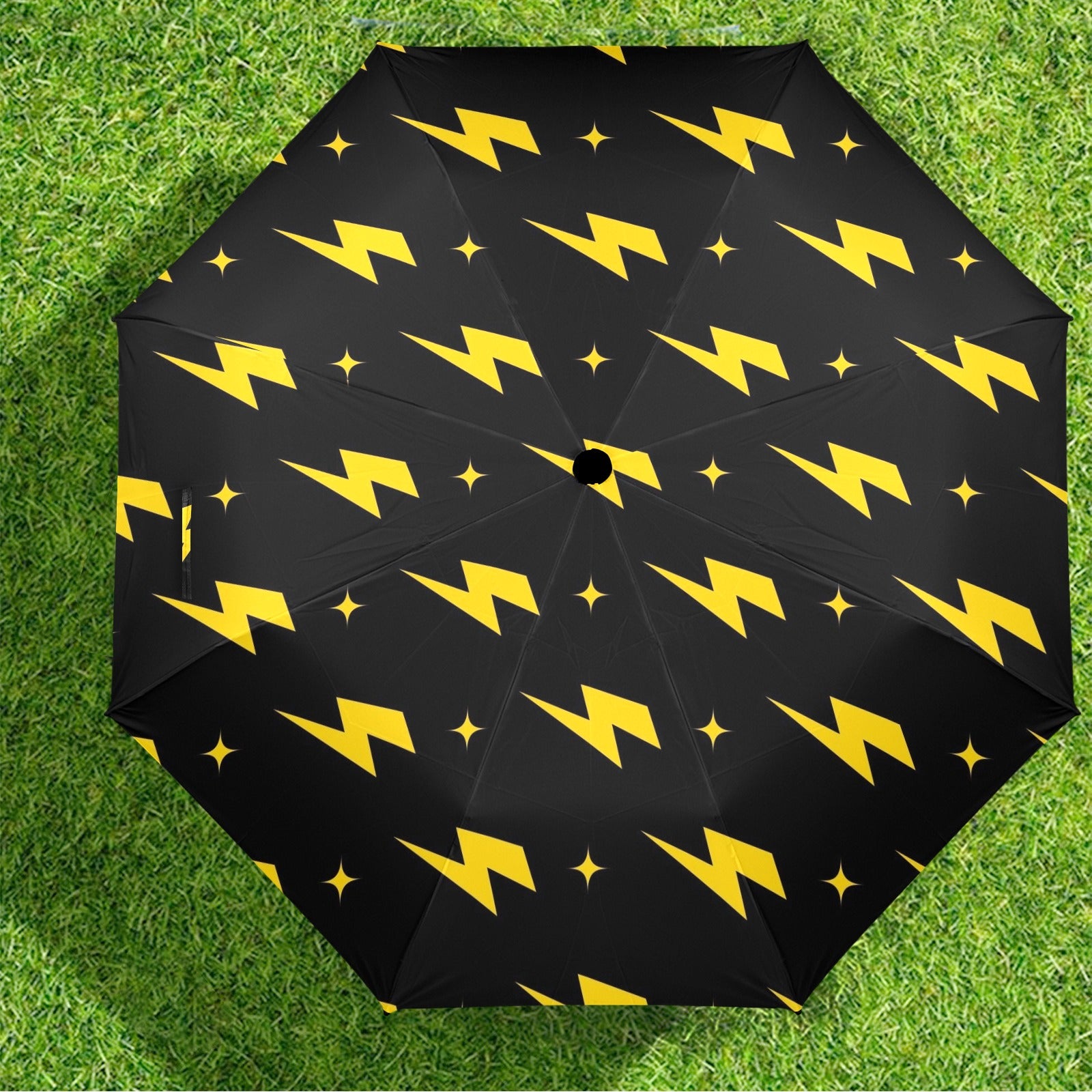 Yellow Lightning - Semi-Automatic Foldable Umbrella (Model U12) Semi-Automatic Foldable Umbrella (U12)