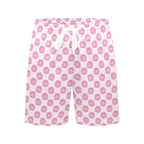 Cat Doughnuts Men's Mid-Length Beach Shorts Men's Mid-Length Beach Shorts animal Food Printed Offshore