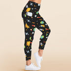 Busy Space - Women's High Waist Pockets Yoga Leggings