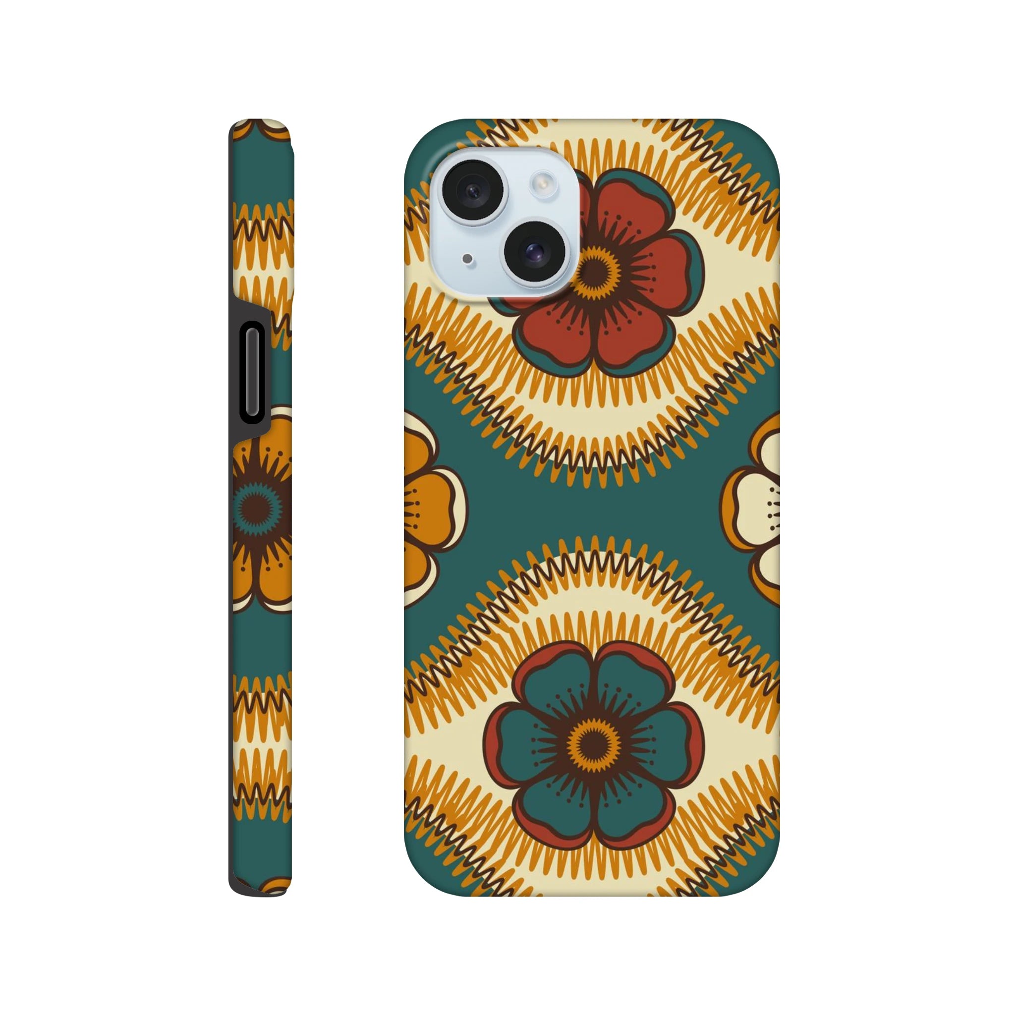 Vintage Floral - Apple iPhone Tough case iPhone 15 Plus iPhone Tough Case Globally Fulfilled Retro
