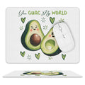 Avocado, You Guac My World Leather Mouse Pad white One size Leather Mouse Pad Food Printed Offshore