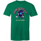 Keeping The Blues Alive - Mens T-Shirt Kelly Green Mens T-shirt Music Printed In Australia