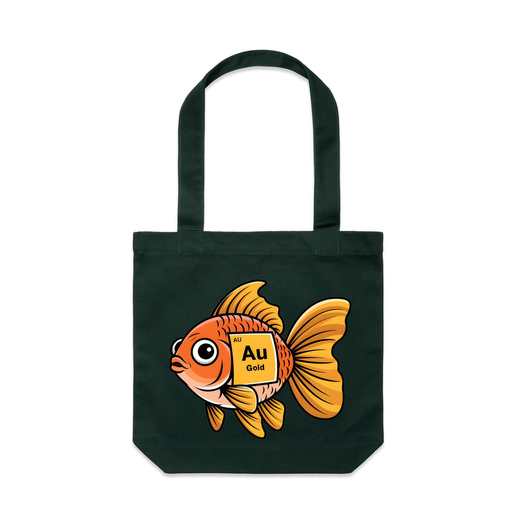Gold Fish Periodic Table Canvas Tote Bag