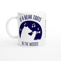 Personalised - If A Bear Toots In The Woods, Trumpet Player - White 11oz Ceramic Mug Ceramic White Personalised Mug animal customise Globally Fulfilled Music personalise