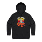 Karaoke Queen - Womens Hoodie Black Womens Hoodie Music Printed In Australia