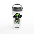 Personalised - Guitarist Alien Abduction - White 15oz Stainless Steel Travel Mug Default Title Personalised Travel Mug funny Globally Fulfilled Music Sci Fi