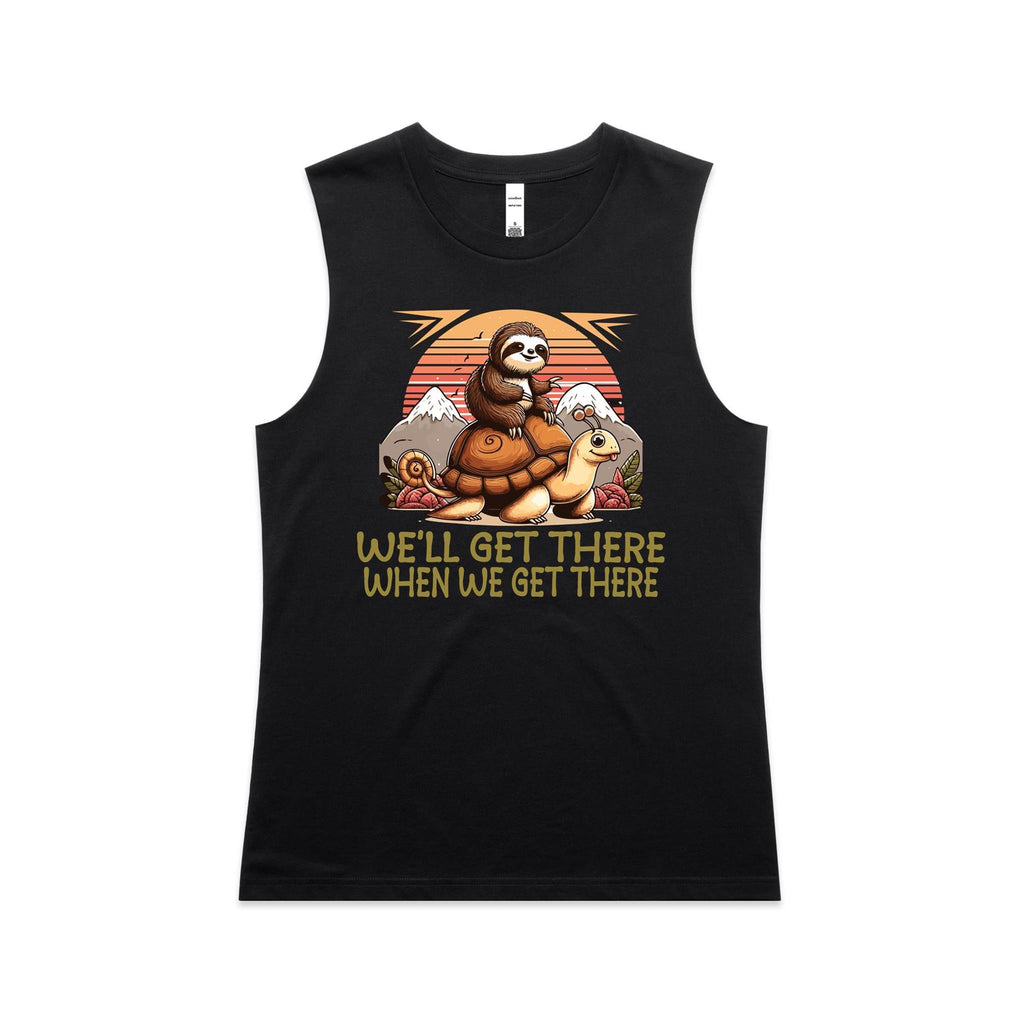 Sloth, We'll Get There When We Get There - AS Colour Women's Maple Tank