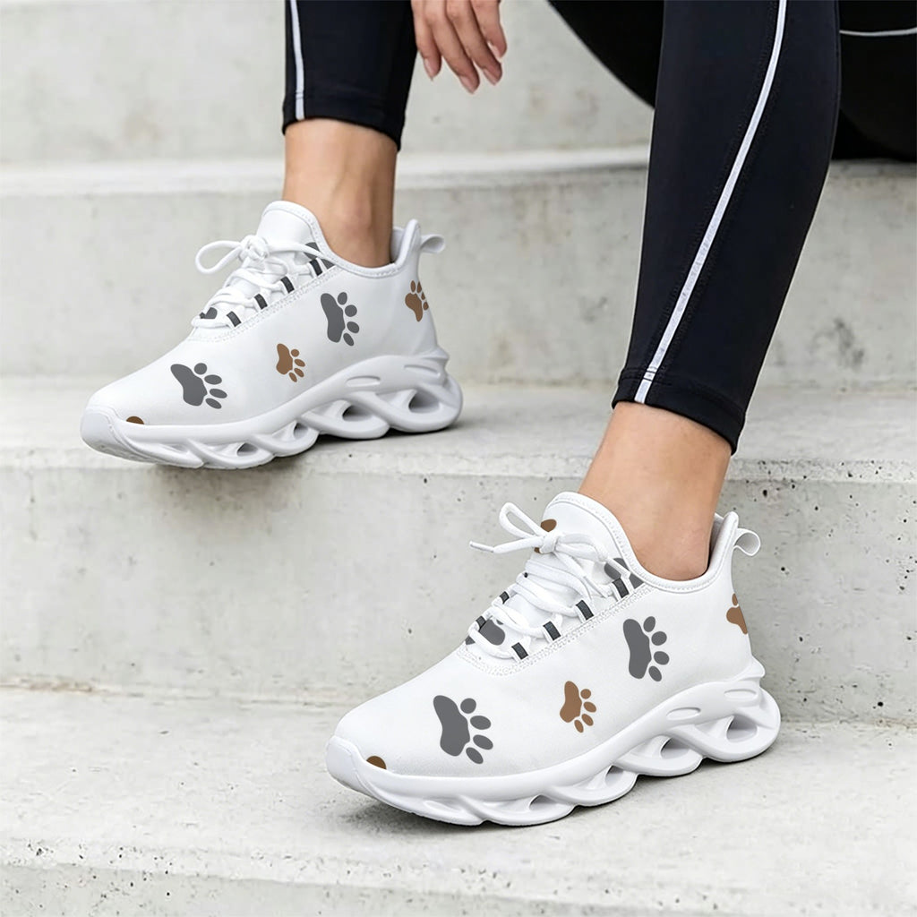 Paw Prints Women's Twisted Sole Sneakers