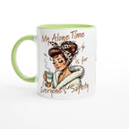 Personalised My Alone Time Is For Everyone's Safety 11oz Ceramic Mug Ceramic Green Personalised 11oz Mug Globally Fulfilled