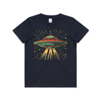 Retro UFO Kid's AS Colour T-shirt